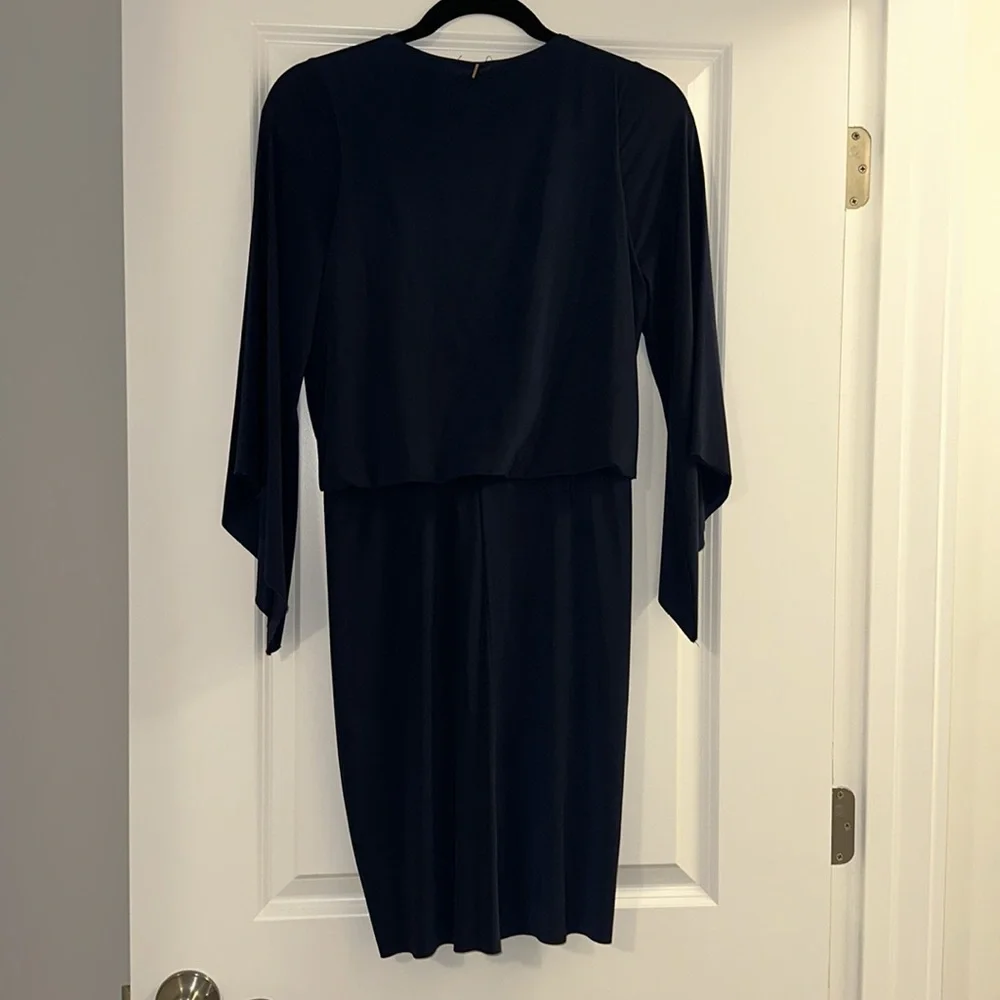 MISA blue mini dress